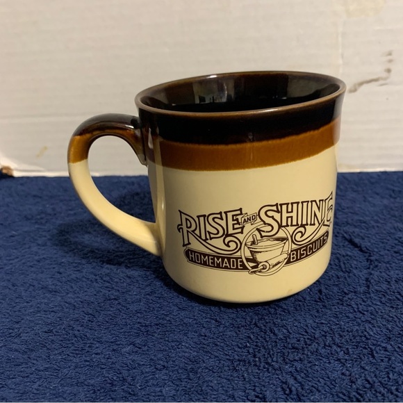 Vintage 1986 Hardees Rise and Shine Homemade Biscuits Coffee Cup Mug Retro 80’s - Picture 4 of 7